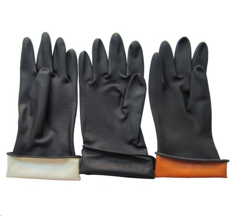 1 55-115g 31+-1CM black industrial rubber gloves