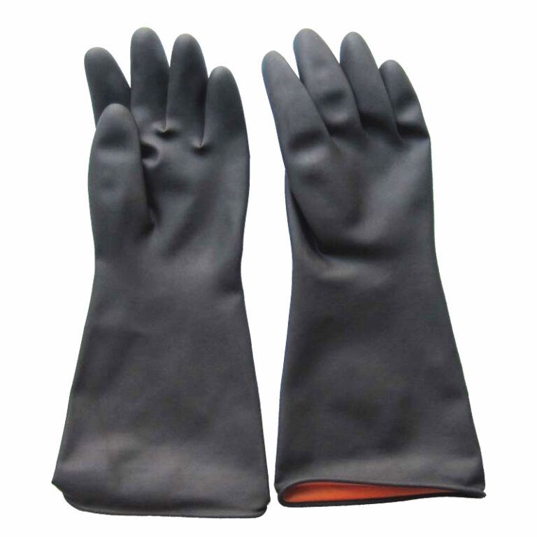 2 90-200g 14inch 35CM smooth big industrial hand rubber gloves