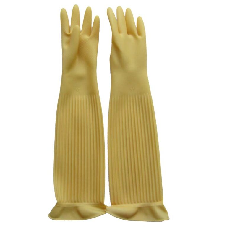 3 55cm extra long sleeve waterproof rubber washing gloves