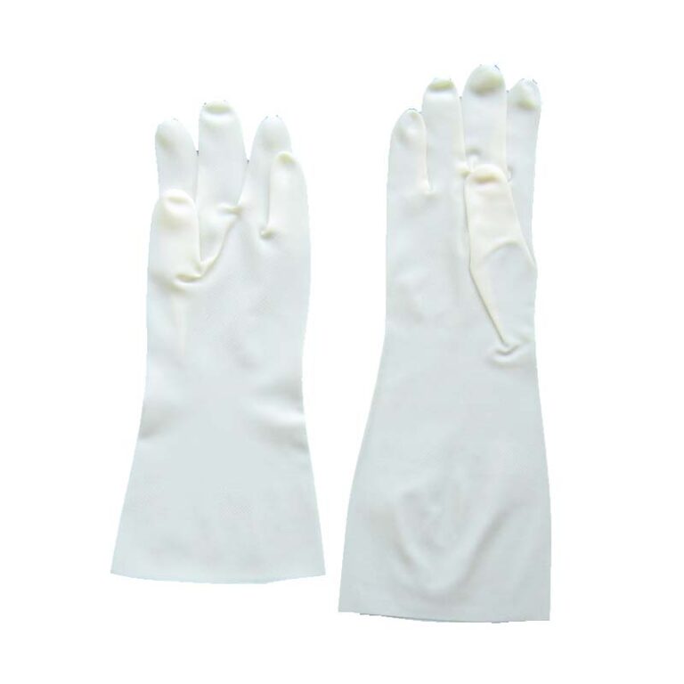 3 long white nitrile household kitchen gloves